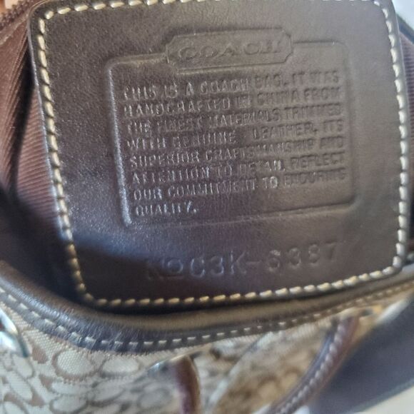 Coach  Brown Crossbody Bag w/Leather Strap and Silver Hardware - Picture 5 of 8